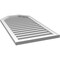 Ekena Millwork Octagonal Top Surface Mount PVC Gable Vent w/ 2"W x 1-1/2"P Brickmould Frame, 22"W x 42"H GVPOT22X4202SF - alternate 5